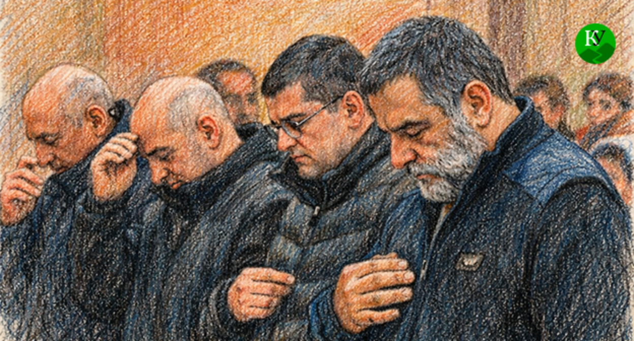 Карабахские лидеры. Иллюстрация создана "Кавказским узлом" при помощи ИИ в программе Copilot