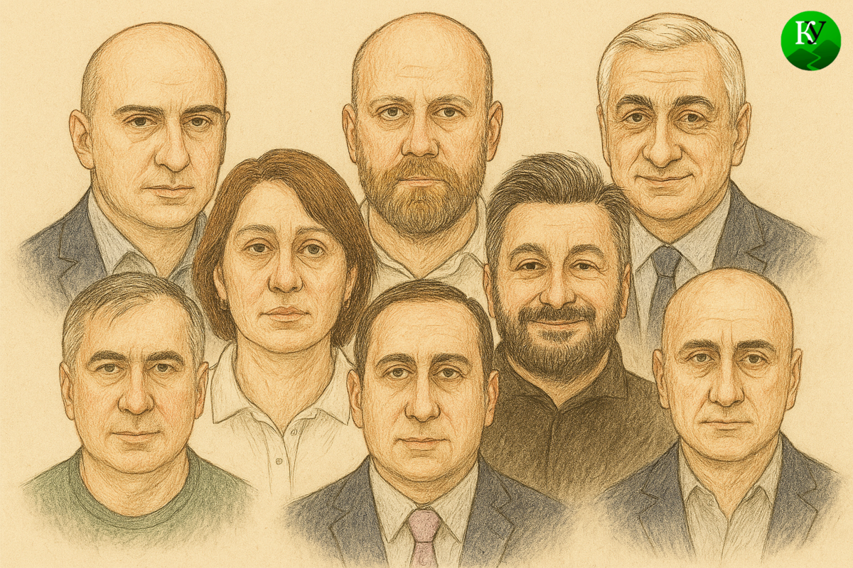 Обвиняемые по делу о саботаже. Иллюстрация создана "Кавказским узлом" с помощью ИИ. Обвиняемые по делу о саботаже. Иллюстрация создана "Кавказским узлом" с помощью ИИ.