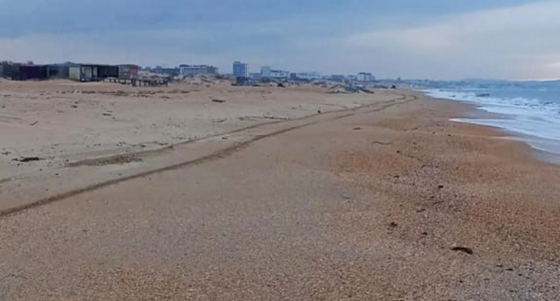 Пляж в Анапе. Февраль 2026 г. https://t.me/opershtab23/14949