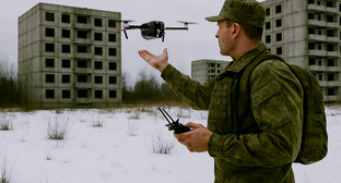 Военный на СВО. Иллюстрация создана «Кавказским узлом» с помощью ИИ в программе Copilot