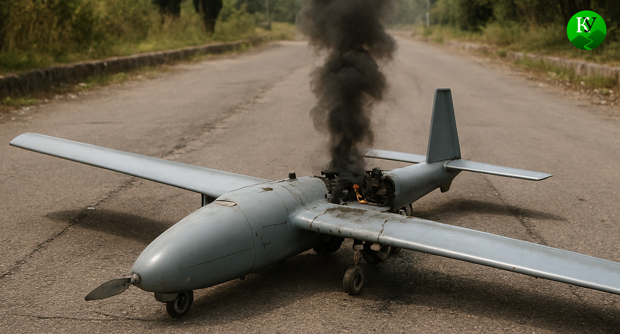 БПЛА в Абхазии. Иллюстрация создана «Кавказским узлом» с помощью ИИ в программе Copilot