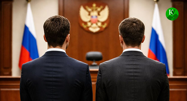 Мужчины в зале суда. Иллюстрация создана "Кавказским узлом" при помощи ИИ в программе Copilot Мужчины в зале суда. Иллюстрация создана "Кавказским узлом" при помощи ИИ в программе Copilot