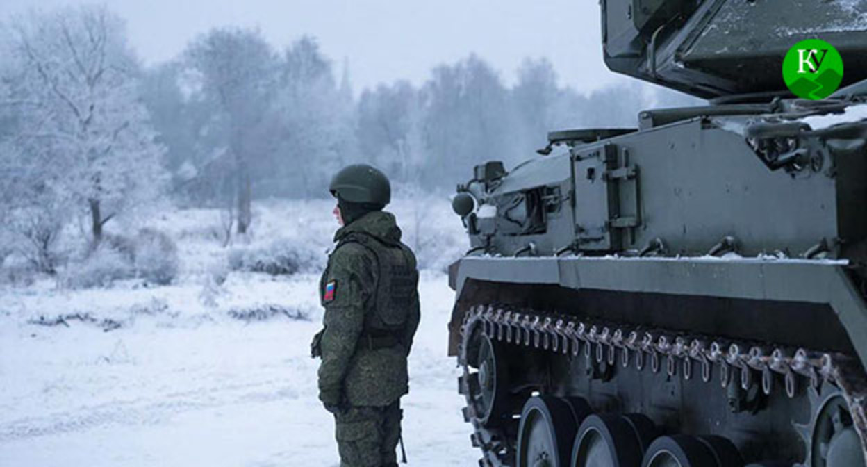 Военнослужащий. Иллюстрация создана "Кавказским узлом" при помощи ИИ в программе Copilot