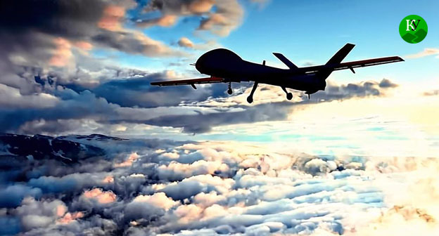 Беспилотник. Иллюстрация создана "Кавказским узлом" при помощи ИИ в программе Copilot