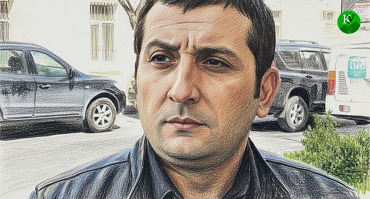 Новруз Тагиев. Иллюстрация создана "Кавказским узлом" при помощи ИИ в программе Copilot