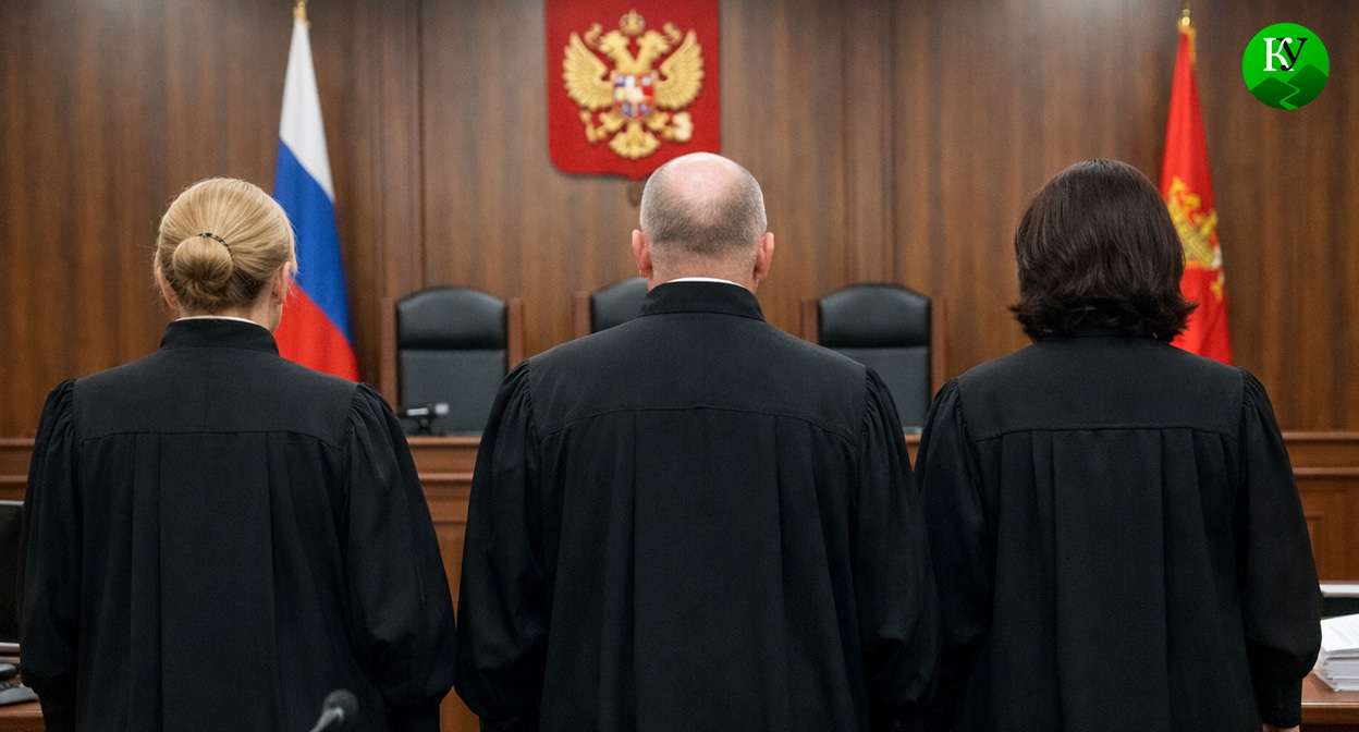 Трое судей. Иллюстрация создана «Кавказским узлом» с помощью ИИ в программе Copilot