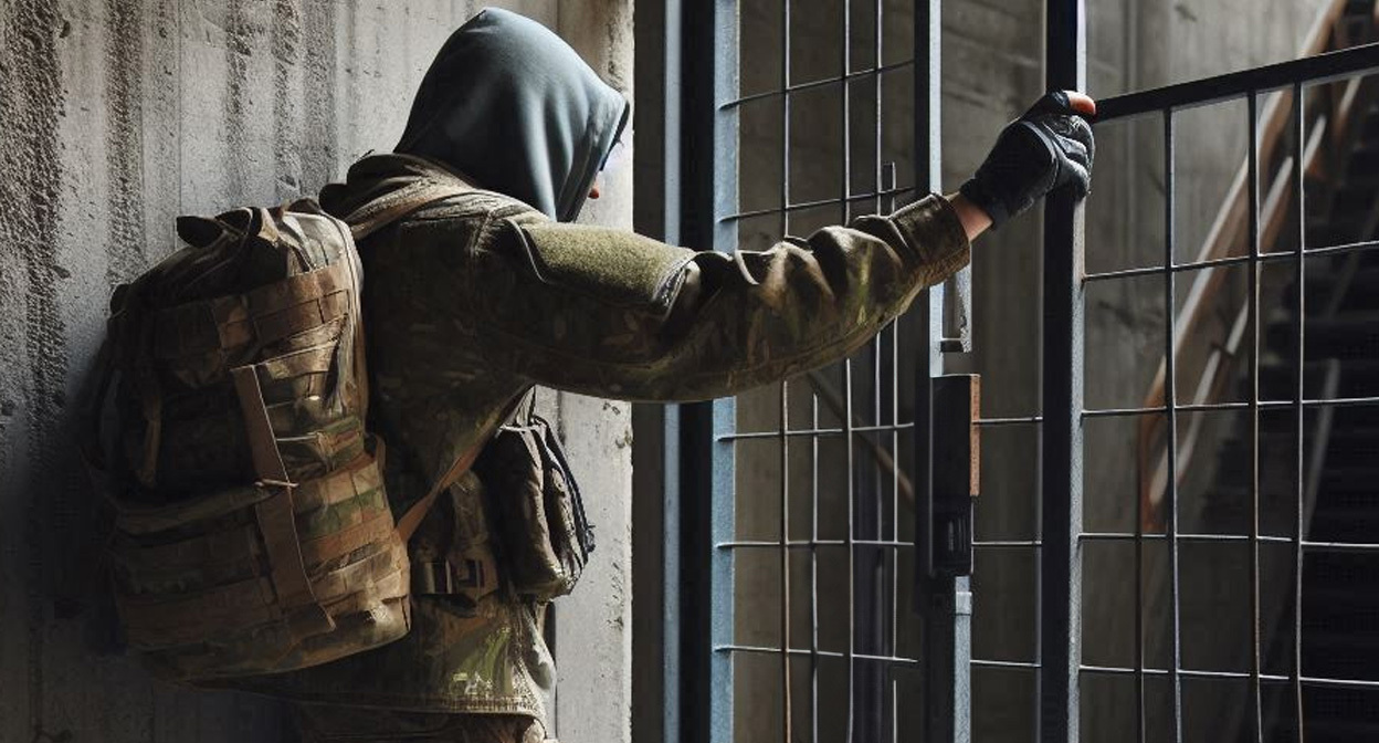 Военный на СВО. Иллюстрация создана «Кавказским узлом» с помощью ИИ в программе Copilot