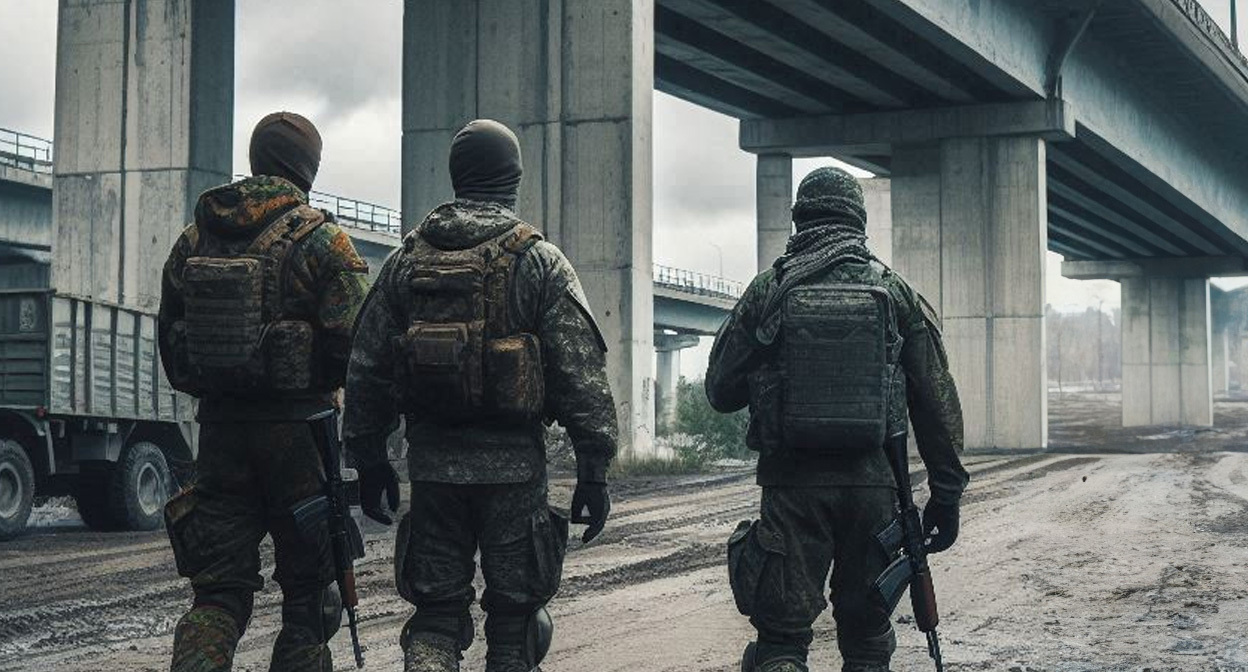 Военные на СВО. Иллюстрация создана «Кавказским узлом» с помощью ИИ в программе Copilot Военные на СВО. Иллюстрация создана «Кавказским узлом» с помощью ИИ в программе Copilot