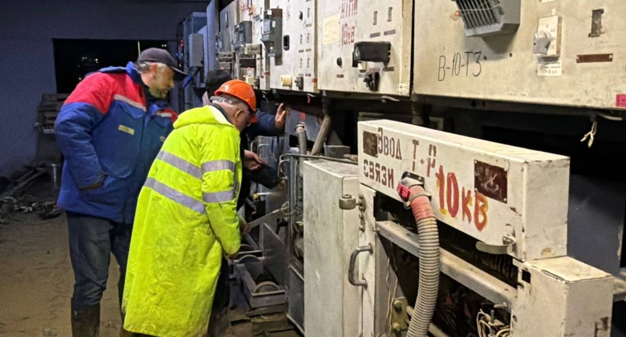 Подстанция "Приморская". Фото из телеграм-канала мэра Махачкалы https://t.me/DzhambulatSalavov/996