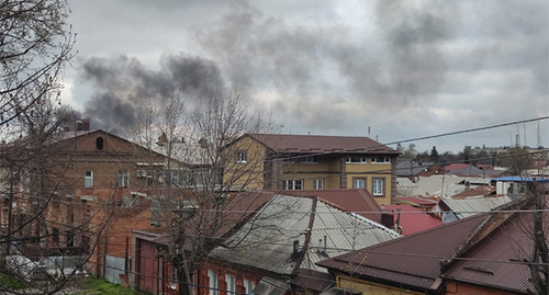 Взрыв во Владикавказе. 10 апреля 2026 г. Фото предоставлено "Кавказскому узлу" очевидцем