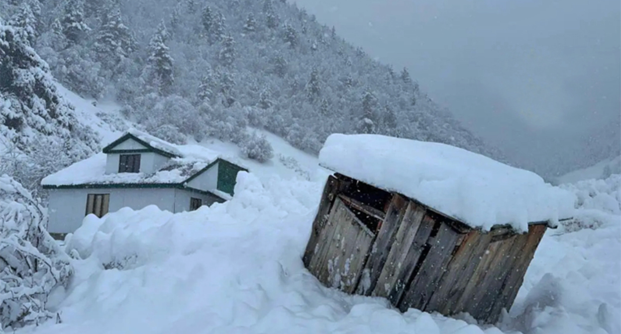 Сход лавины в Цумадинском районе. Фото: Прокуратура Москвы Сход лавины в Цумадинском районе. Фото: Прокуратура Москвы