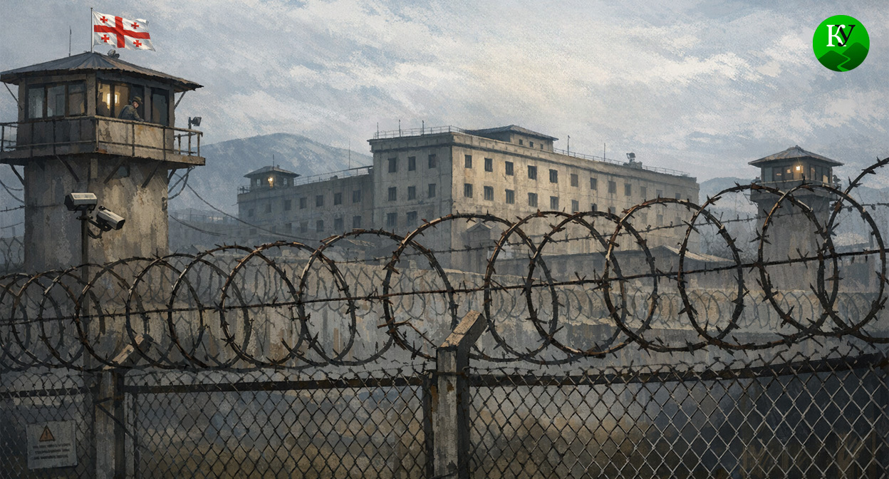 Тюрьма в Грузии. Иллюстрация создана «Кавказским узлом» с помощью ИИ в программе Copilot Тюрьма в Грузии. Иллюстрация создана «Кавказским узлом» с помощью ИИ в программе Copilot