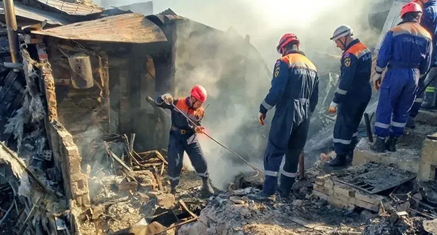 Последствия атаки беспилотников в Туапсе. 16 апреля 2026 г. Фото: https://t.me/opershtab23/15710