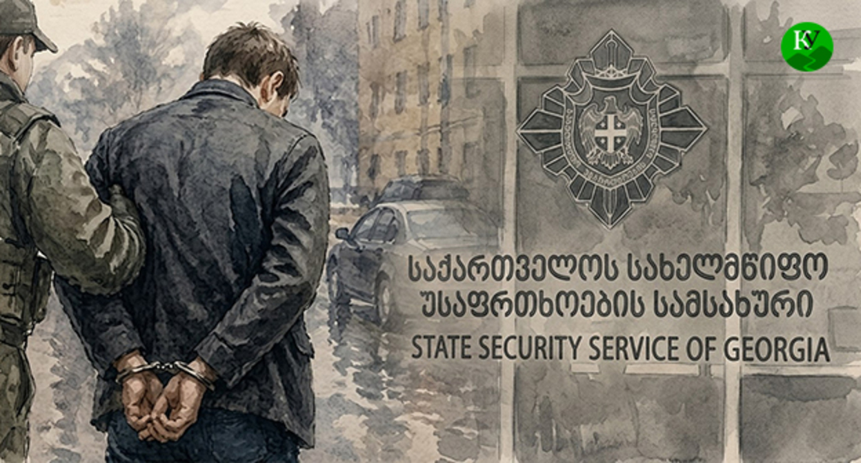 Мужчина в наручниках. Иллюстрация создана "Кавказским узлом" при помощи ИИ в программе Copilot