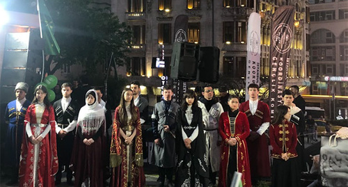 Акция черкесских активистов в Стамбуле. 21 мая 2026 г. Фото: Арслан Коч для "Кавказского узла"