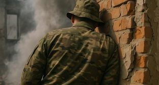 Военный на СВО. Иллюстрация создана «Кавказским узлом» с помощью ИИ в программе Copilot