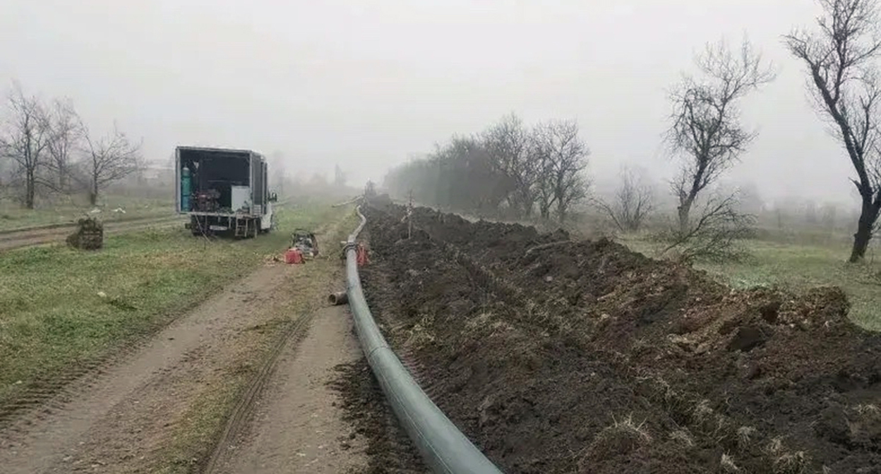 Ремонт водовода. Фото из телеграм-канала губернатора Ставропольского края - https://t.me/VVV5807/6568 Ремонт водовода. Фото из телеграм-канала губернатора Ставропольского края - https://t.me/VVV5807/6568