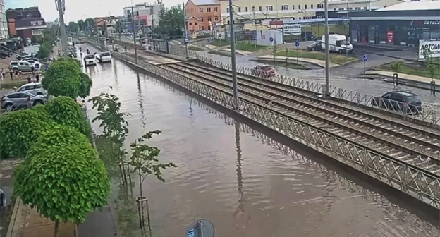 Подтопление в Краснодаре. 15 июня 2026 г. Фото: МЦУ Краснодар https://t.me/mcu_krd Подтопление в Краснодаре. 15 июня 2026 г. Фото: МЦУ Краснодар https://t.me/mcu_krd
