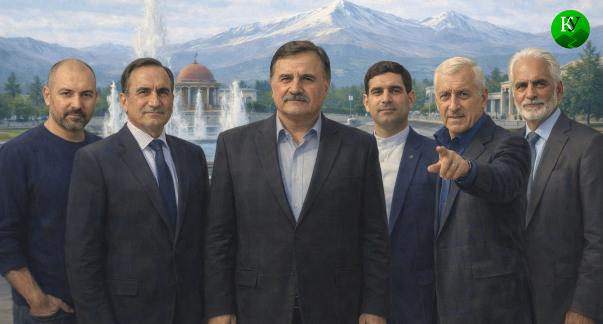 Заур Кожев, Маркс Шахмурзов, Хаким Кучмезов, Валерий Хатажуков, Азамат Шорманов, Валерий Хатажуков, Музариб Бжахов. Иллюстрация создана "Кавказским узлом" при помощи ИИ в программе Copilot Заур Кожев, Маркс Шахмурзов, Хаким Кучмезов, Валерий Хатажуков, Азамат Шорманов, Валерий Хатажуков, Музариб Бжахов. Иллюстрация создана "Кавказским узлом" при помощи ИИ в программе Copilot