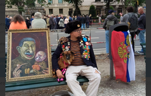 Акция у посольства РФ в Берлине 12 июня 2026 года. Скриншот фото https://t.me/SemyonSkrepe.tsky/2451 Акция у посольства РФ в Берлине 12 июня 2026 года. Скриншот фото https://t.me/SemyonSkrepe.tsky/2451