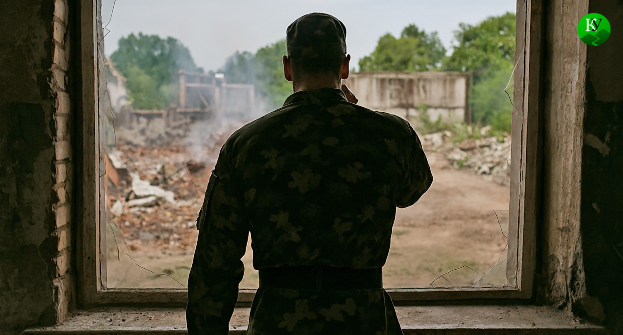 Военный на СВО. Иллюстрация создана «Кавказским узлом» с помощью ИИ в программе Copilot Военный на СВО. Иллюстрация создана «Кавказским узлом» с помощью ИИ в программе Copilot