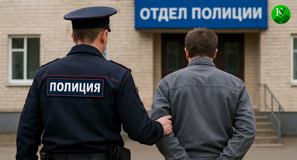 Задержанный. Иллюстрация создана «Кавказским узлом» с помощью ИИ в программе Copilot