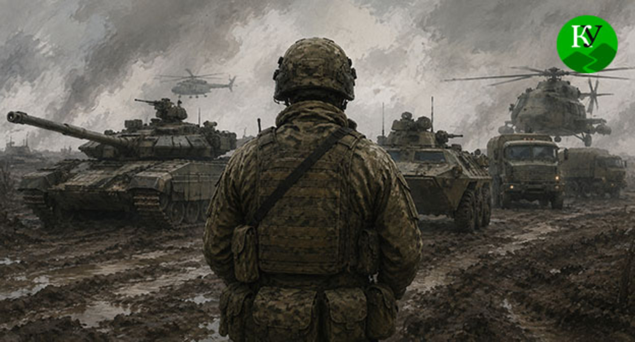 Военнослужащий. Иллюстрация создана "Кавказским узлом" при помощи ИИ в программе Copilot Военнослужащий. Иллюстрация создана "Кавказским узлом" при помощи ИИ в программе Copilot