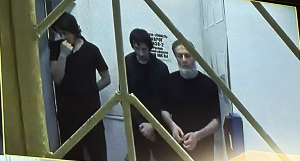 Кадр видеотрансляции во время суда. 4 сентября 2026 г. Скриншот видео Южный окружной военный суд