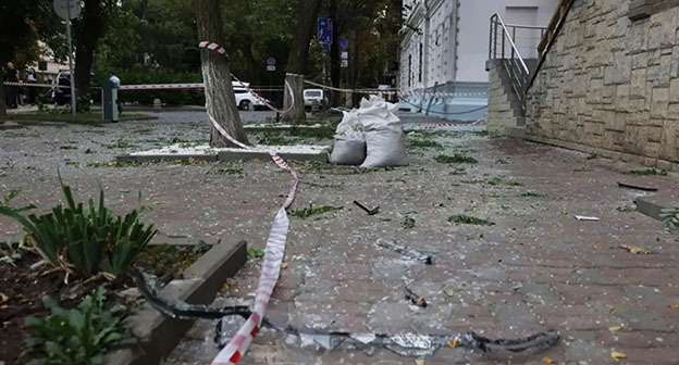 Последствия атаки БПЛА в Ростове-на-Дону. 7 сентября 2026 г. Фото: МАКС-канал Юрия Слюсаря