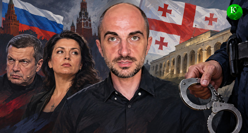 Соловьев, Симоньян и Размадзе. Иллюстрация создана «Кавказским узлом» с помощью ИИ в программе Copilot Соловьев, Симоньян и Размадзе. Иллюстрация создана «Кавказским узлом» с помощью ИИ в программе Copilot