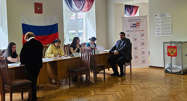 Избирательный участок в Нальчике. Фото: https://kbrria.ru/ Избирательный участок в Нальчике. Фото: https://kbrria.ru/