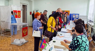 На избирательном участке. Фото избиркома Краснодарского края, https://vk.ru/wall-154091417_2206