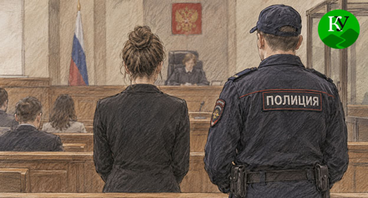 Женщина в зале суда. Иллюстрация создана "Кавказским узлом" при помощи ИИ в программе Copilot Женщина в зале суда. Иллюстрация создана "Кавказским узлом" при помощи ИИ в программе Copilot