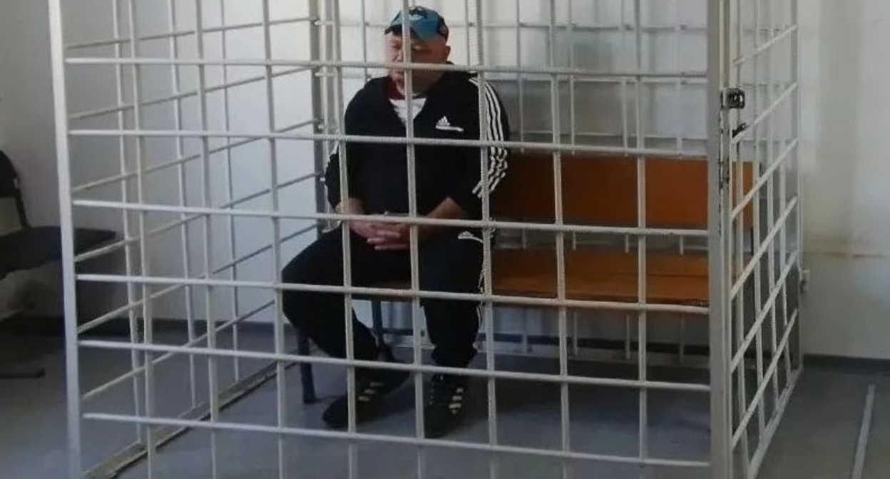 Иван Оболонин в зале суда. Фото: пресс-служба Центрального райсуда Волггограда / "ВКонтакте"