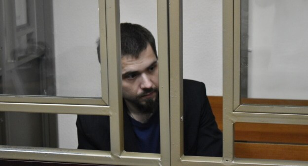 Валерий Клименченко в зале суда. Фото корреспондента "Кавказского узла" Валерий Клименченко в зале суда. Фото корреспондента "Кавказского узла"
