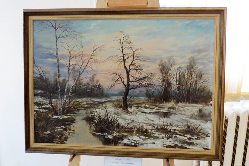 Работа Грачи Еремяна (Армения) Зимний пейзаж. Даритель Баграт Киракосян. 