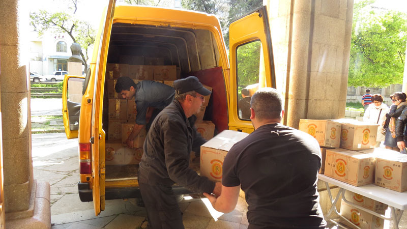 Разгрузка помощи. Разгрузка помощи.