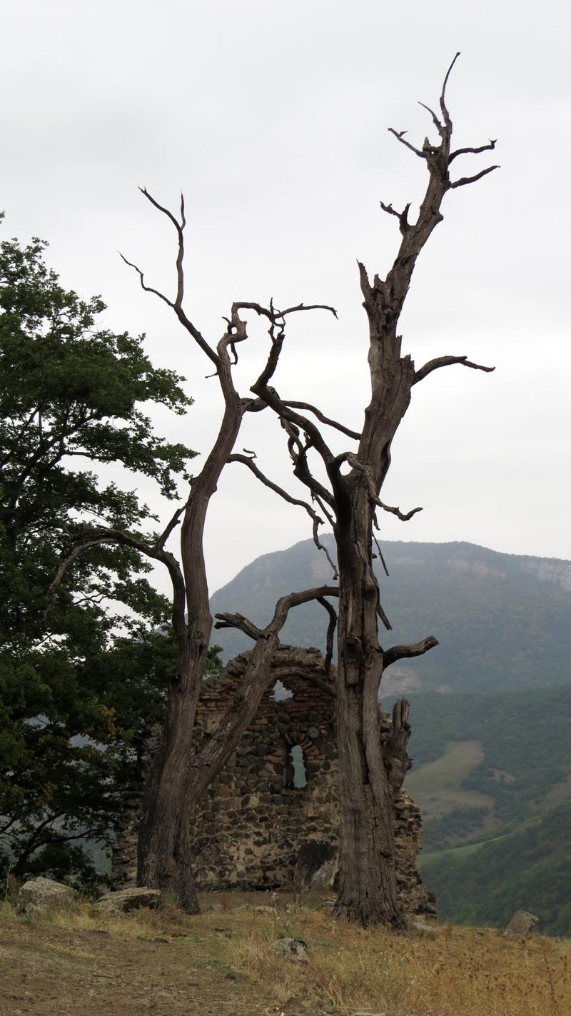 Монастырь Кармир хач (11 в.) с.Туми Гадрутского района.